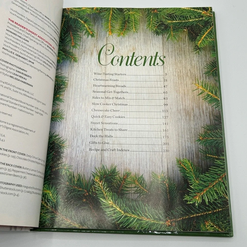 Taste of Home Christmas 2014 Hardcover Cookbook 325+ Holiday Recipes Crafts Tips